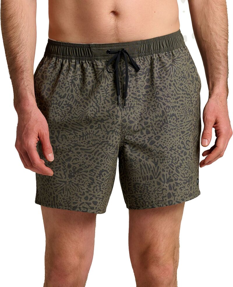 無償性 飛球 メンズ ボトムス 二分の一ズボン下・さる股引き Free Fly Men\u0027s Palmera Swim Trunks Drifter Print/Fatigue