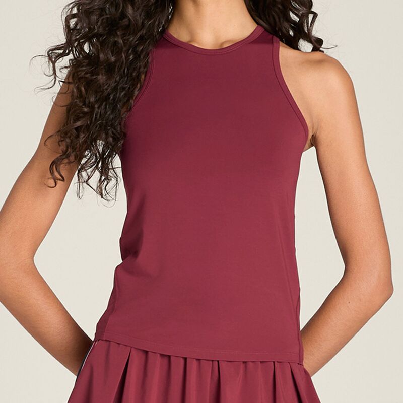 ウィルソン レディース トップス 貯蔵タンクとっ始め ノースリーブ Wilson Women\u0027sleeveless Fieldhouse Tennis Tank Top Cranberry