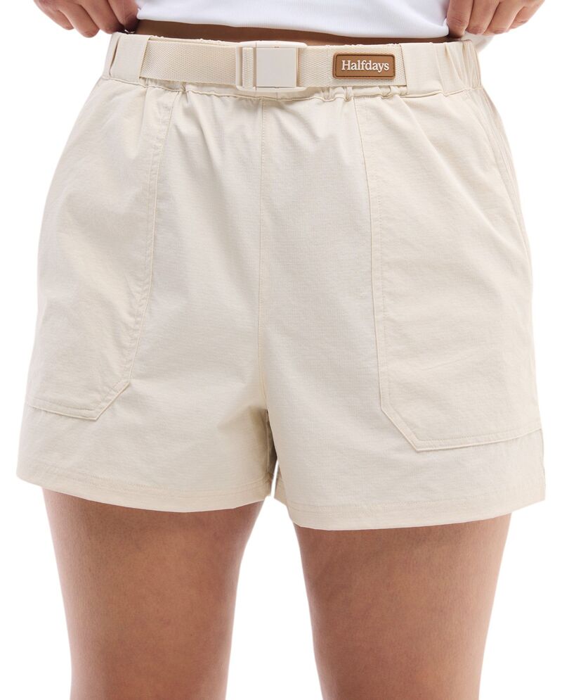 ハーフデイズ レディース ボトムス ハーフパンツ・ショーツ ショートパンツ Halfdays Women's Rosalie Trail Shorts Oatmilk|ReVida 店