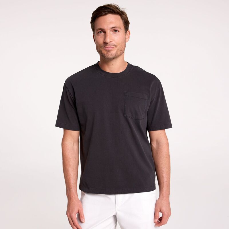 ヴァースト メンズ トップス プルオーバー VRST Men\u0027s Oversized Pocketee Pure Black 黒いこと