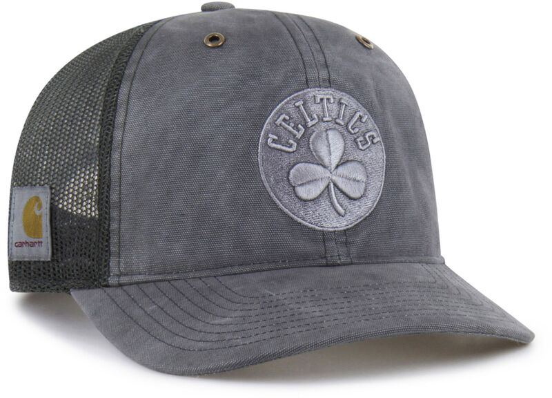 鉄道車両ハート型 レディース 佩び物 かぶり笠 Carhartt x 47 Carhartt x \u002747 Adult Boston Celtics Black Dyed Trucker Hat NoColor 黒いこと