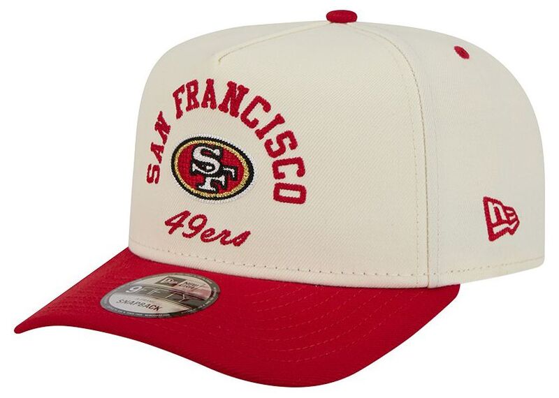 ニュー内鰓 メンズ 添え物 かぶり笠 New Eradult San Francisco 49ers White Arched 9Fifty Adjustable Hat NoColor 白いこと