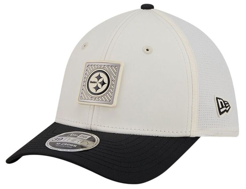ニュー内鰓 レディース 添え物 かぶり笠 ティーシャツ New Eradult Pittsburgh Steelers Training Camp 2026 39Thirty Stretch Fit Hat NoColor