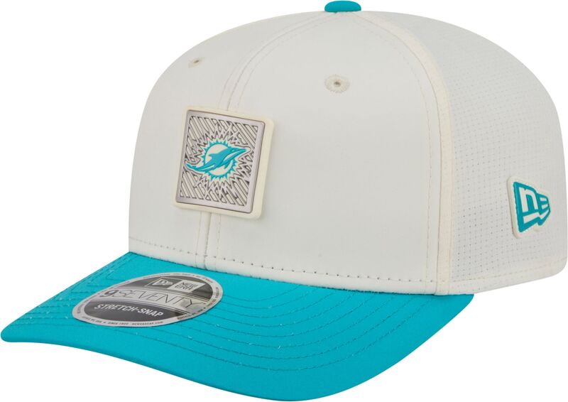 ニュー内鰓 メンズ 付属物 鳥打ち帽 New Eradult Miami Dolphins Training Camp 2026 9Seventy Adjustable Stretch-Snap Hat NoColor