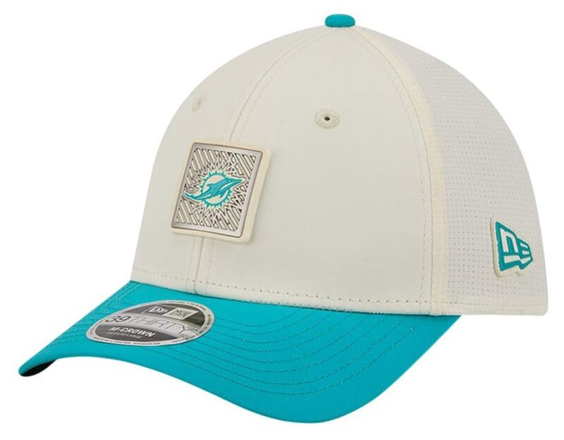 ニュー内鰓 メンズ 付属物 鳥打ち帽 New Eradult Miami Dolphins Training Camp 2026 39Thirty Stretch Fit Hat NoColor