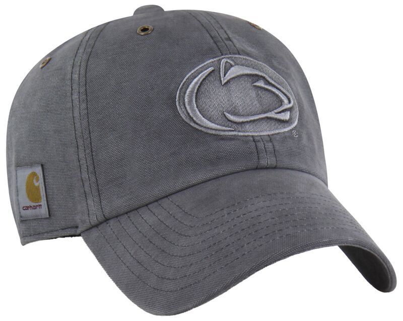 鉄道車両ハート型 メンズ 付属物 鳥打ち帽 Carhartt x 47 Carhartt x \u002747 Adult Penn State Nittany Lions Charcoal Dyed Clean Up Adjustable Hat NoColor 濃灰色