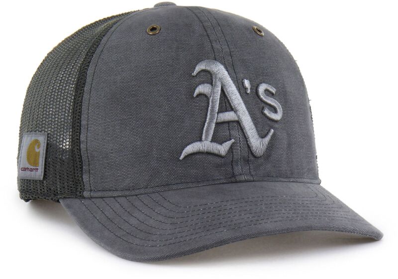 鉄道車両ハート型 メンズ 付属物 鳥打ち帽 Carhartt x 47 Carhartt x \u002747 Adult Athletics Charcoal Dyed Trucker Adjustable Hat NoColor 濃灰色
