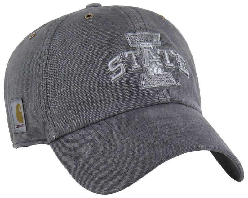 鉄道車両ハート型 メンズ 付属物 鳥打ち帽 Carhartt x 47 Carhartt x \u002747 Adult Iowa State Cyclones Charcoal Dyed Clean Up Adjustable Hat NoColor 濃灰色