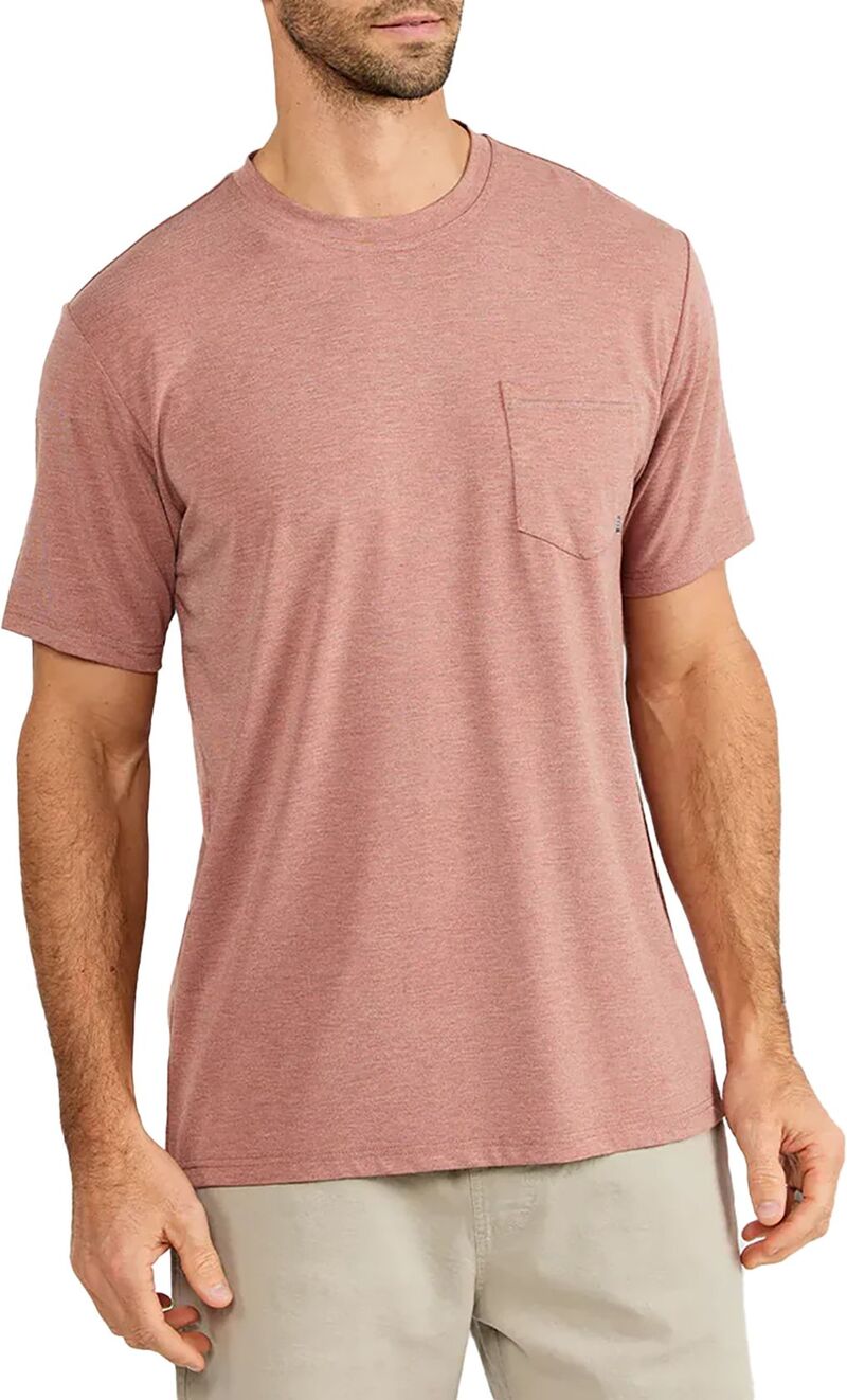 無償性 飛球 メンズ トップス プルオーバー Free Fly Men\u0027s Bamboo Flex Pocket-Shirt Heather Brick ギョリュウモドキ