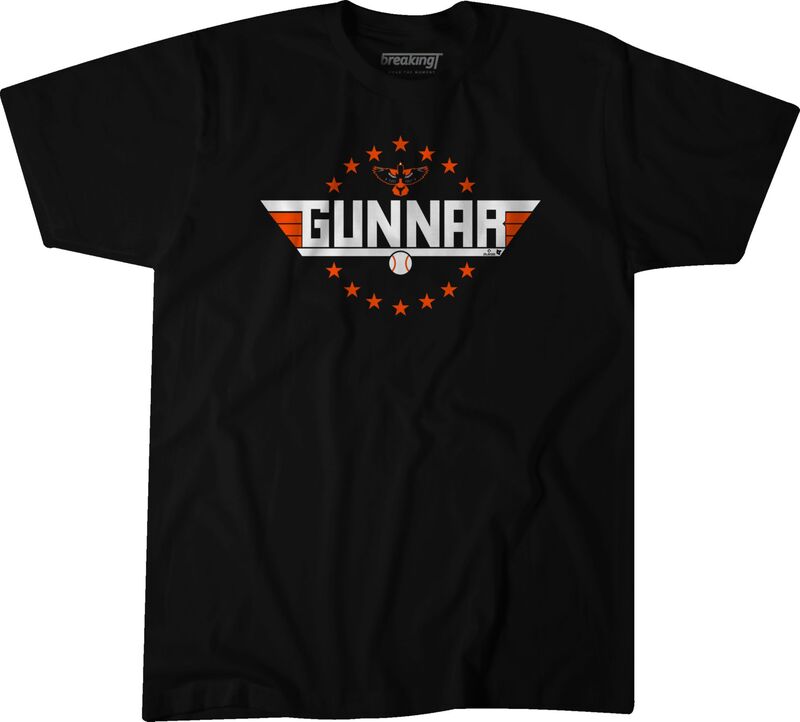 ブレイキング T レディース トップス ティーシャツ グラフィック BreakingT Adult Baltimore Orioles Gunnar Henderson \u0027Topgun\u0027 Black Graphic T-Shirt NoColor 黒いこと