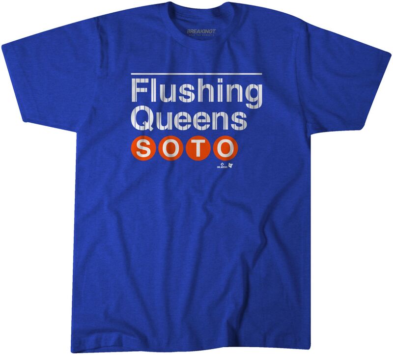 ブレイキング T メンズ トップス ティーシャツ プラットホーム BreakingT Men\u0027s New York Mets Juan Soto Subway Platform Royal T-Shirt NoColor
