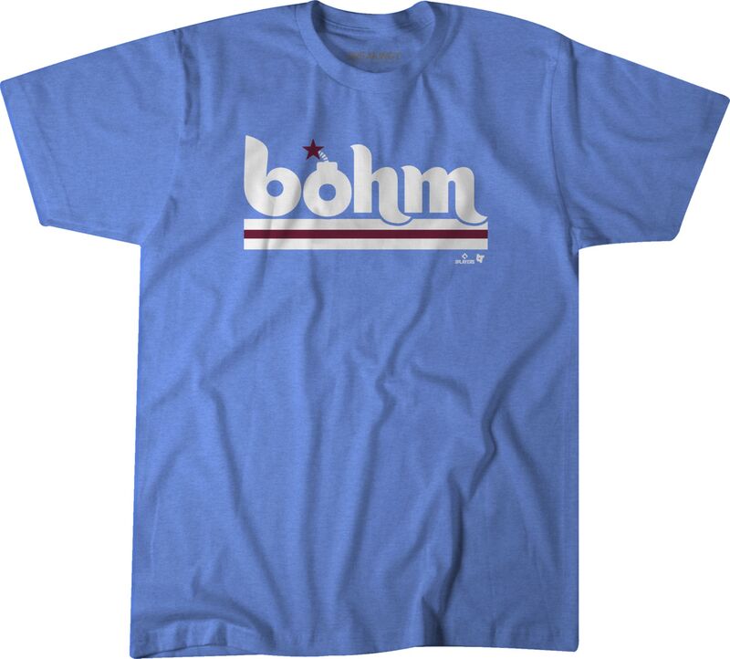 ブレイキング T メンズ トップス ティーシャツ BreakingT Men\u0027s Philadelphia Phillies Light Blue Bohm Bomb T-Shirt NoColor 青碧
