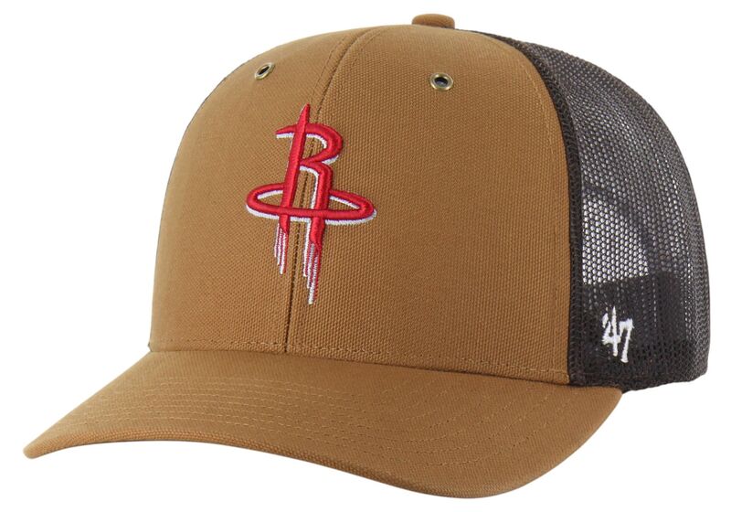 鉄道車両ハート型 メンズ 付属物 鳥打ち帽 Carhartt x 47 Carhartt x \u002747 Adult Houston Rockets Brown Adjustable Trucker Hat NoColor 赤銅色