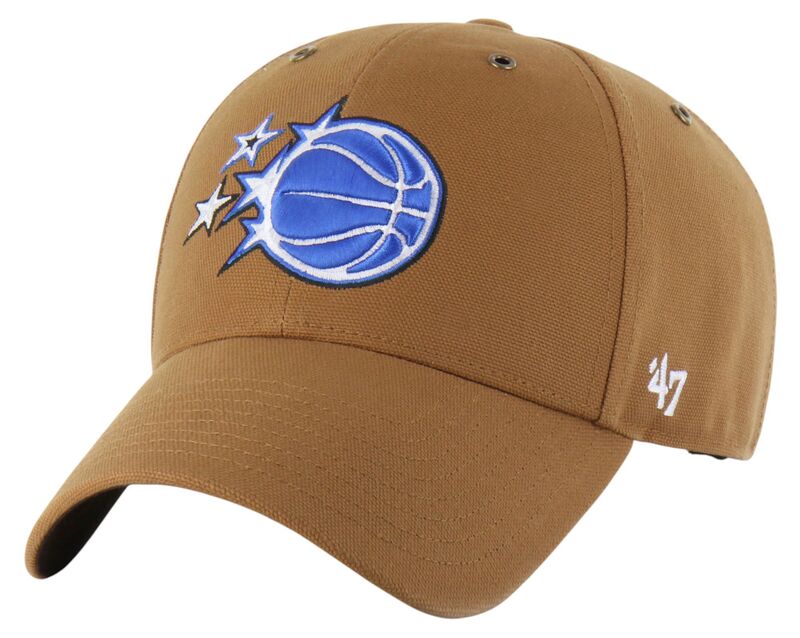 鉄道車両ハート型 メンズ 付属物 鳥打ち帽 Carhartt x 47 Carhartt x \u002747 Adult Orlando Magic Brown MVP Adjustable Hat NoColor 赤銅色