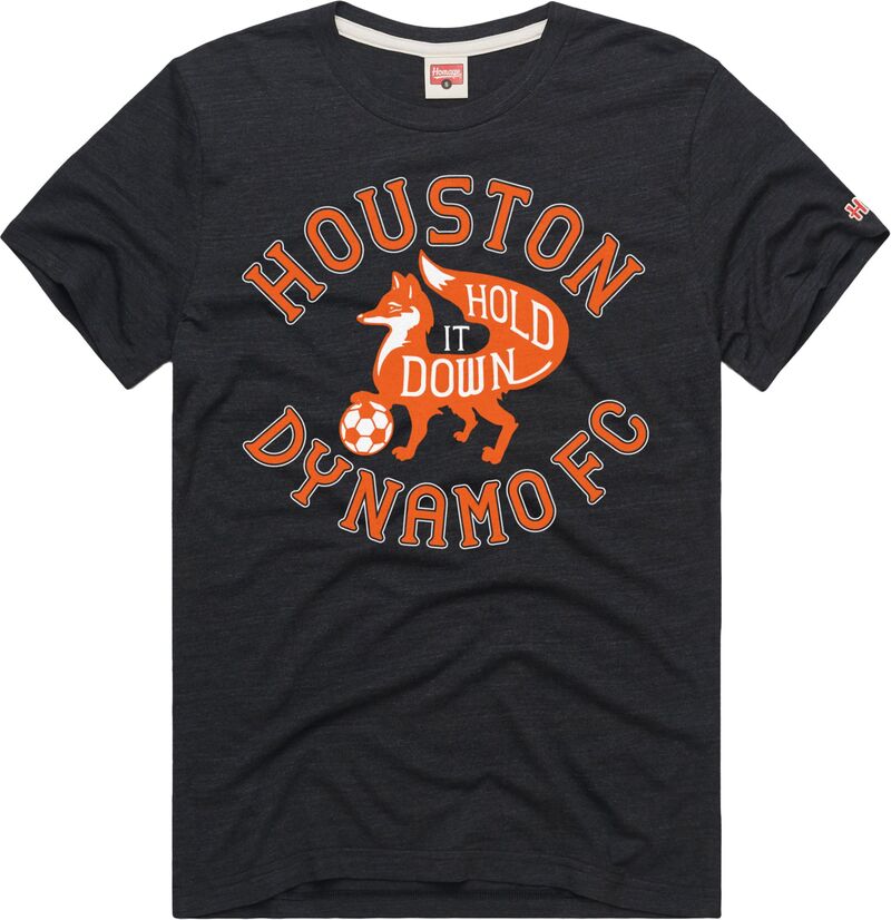 オマージュ メンズ トップス プルオーバー グラフィック HOMAGE Adult Houston Dynamo Charcoal Team Graphic T-Shirt NoColor 濃灰色