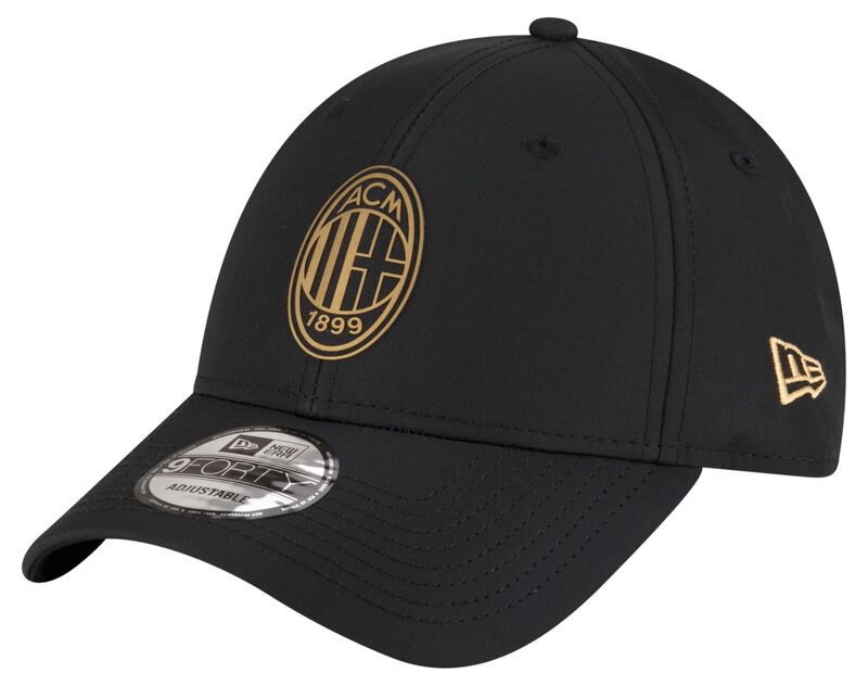 ニュー内鰓 レディース 佩び物 かぶり笠 New Eradult AC Milan Black 9Forty Away Hat NoColor 黒いこと