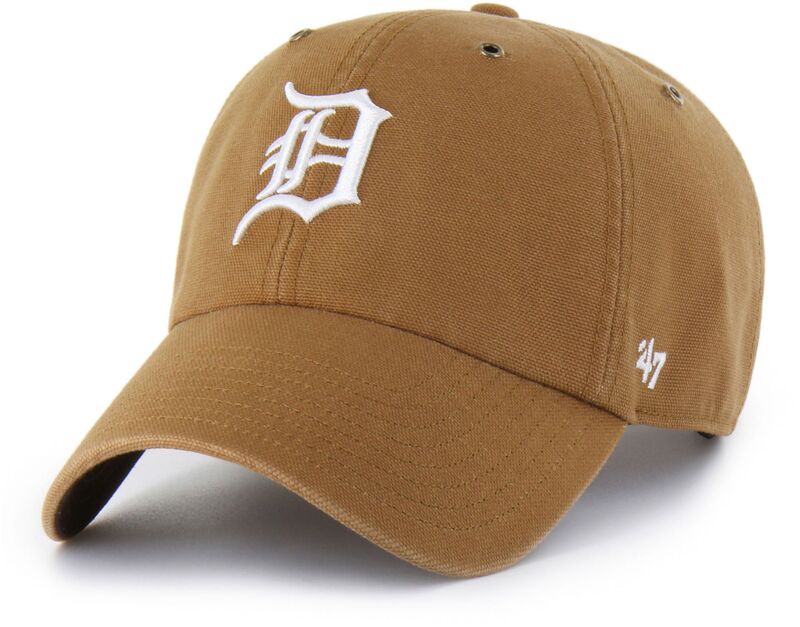 鉄道車両ハート型 メンズ 付属物 鳥打ち帽 Carhartt x 47 Carhartt x \u002747 Adult Detroitigers Brown Clean Up Adjustable Hat NoColor 赤銅色
