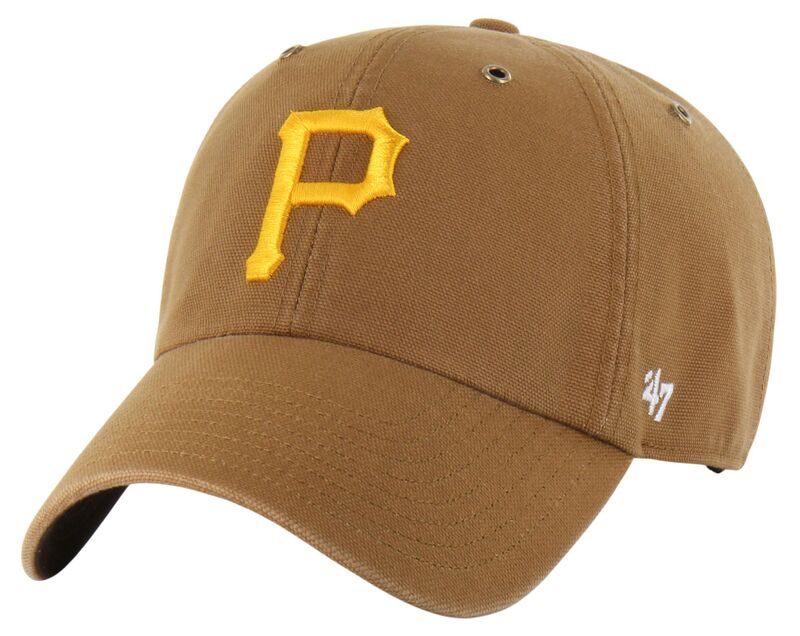 鉄道車両ハート型 メンズ 付属物 鳥打ち帽 Carhartt x 47 Carhartt x \u002747 Adult Pittsburgh Pirates Brown Clean Up Adjustable Hat NoColor 赤銅色