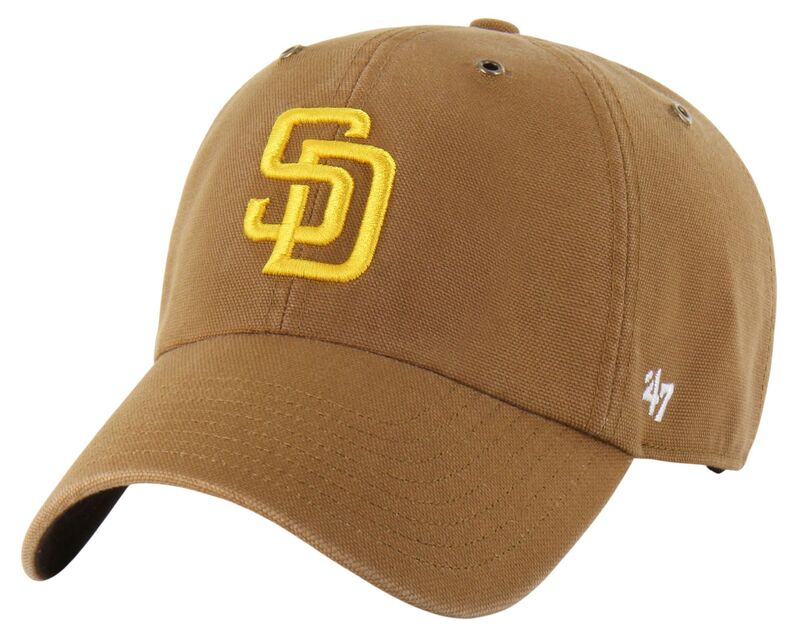 鉄道車両ハート型 メンズ 付属物 鳥打ち帽 Carhartt x 47 Carhartt x \u002747 Adult San Diego Padres Brown Clean Up Adjustable Hat NoColor 赤銅色
