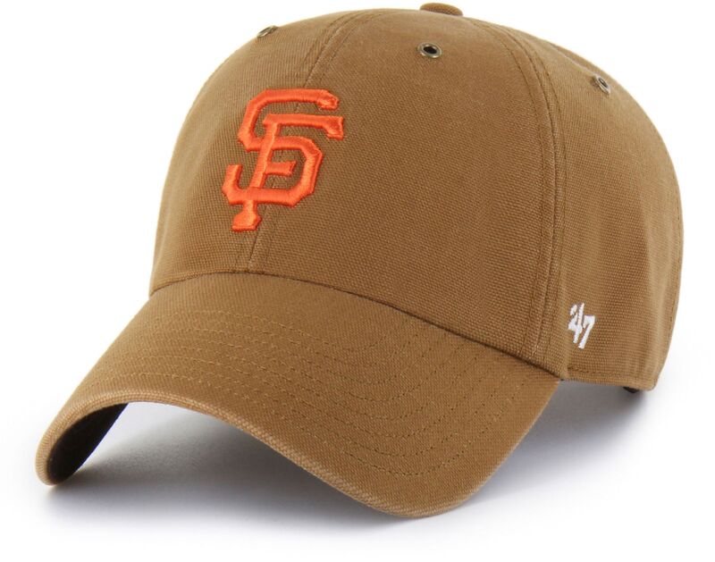 鉄道車両ハート型 レディース 付属物 鳥打ち帽 Carhartt x 47 Carhartt x \u002747 Adult San Francisco Giants Brown Clean Up Adjustable Hat NoColor 赤銅色