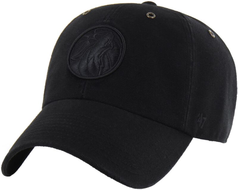 鉄道車両ハート型 メンズ 付属物 鳥打ち帽 Carhartt x 47 Adult Minnesota Timberwolves Black Clean Up Adjustable Hat NoColor 黒いこと