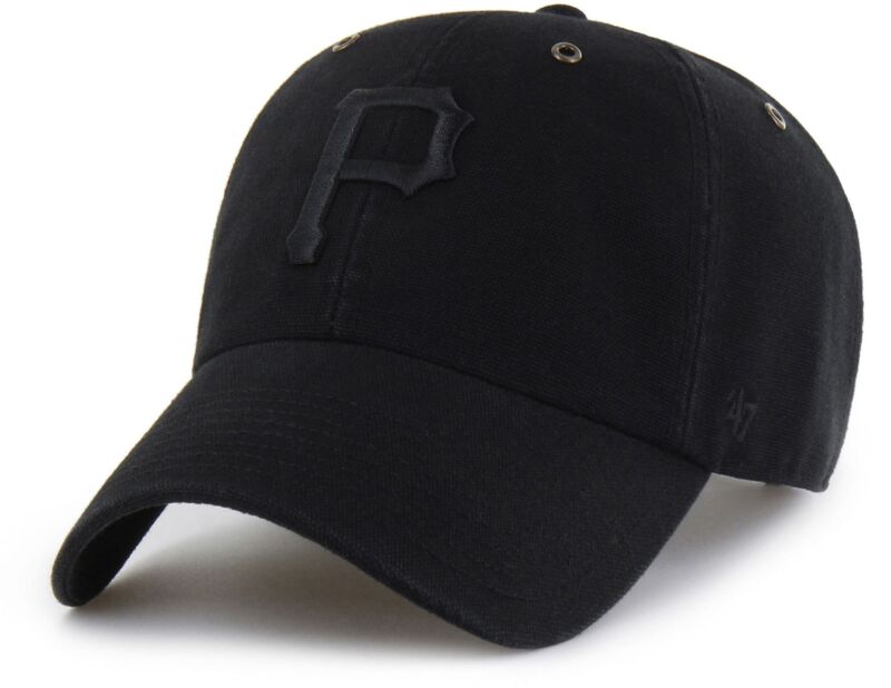 鉄道車両ハート型 レディース 佩び物 かぶり笠 Carhartt x 47 Carhartt x \u002747 Adult Pittsburgh Pirates Black Clean Up Adjustable Hat NoColor 黒いこと