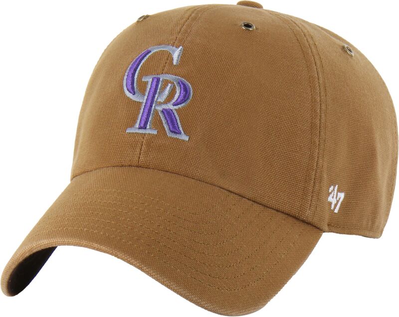 鉄道車両ハート型 メンズ 付属物 鳥打ち帽 Carhartt x 47 Carhartt x \u002747 Adult Colorado Rockies Brown Clean Up Adjustable Hat NoColor 赤銅色