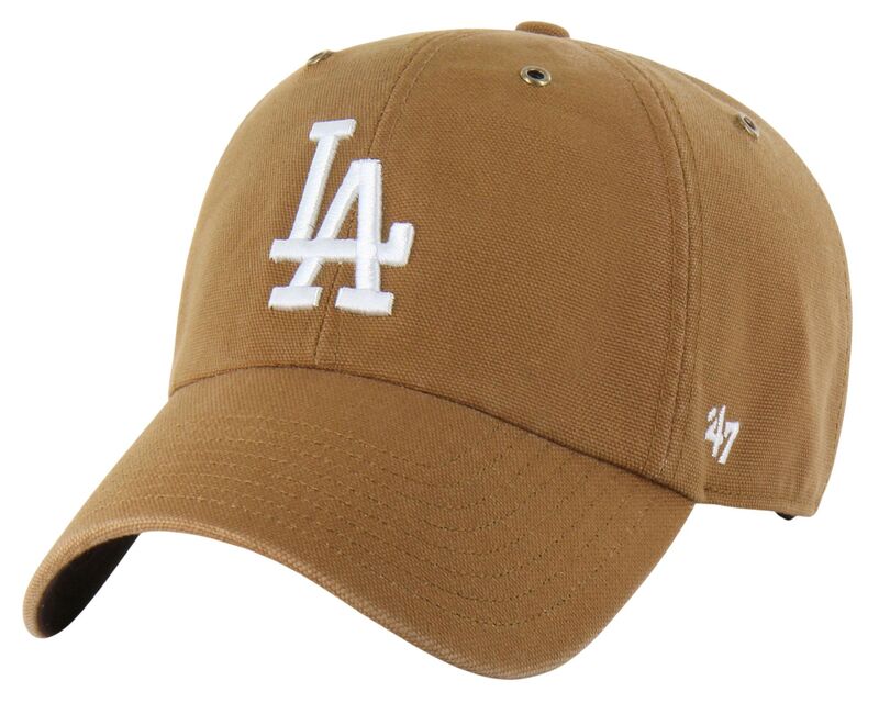 鉄道車両ハート型 レディース 佩び物 かぶり笠 Carhartt x 47 Carhartt x \u002747 Adult Los Angeles Dodgers Brown Clean Up Adjustable Hat NoColor 赤銅色