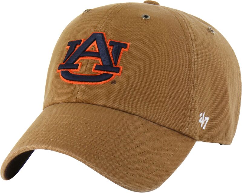 鉄道車両ハート型 レディース 付属物 鳥打ち帽 Carhartt x 47 Carhartt x \u002747 Adult Auburn Tigers Carhartt Brown Clean Up Adjustable Hat NoColor 赤銅色