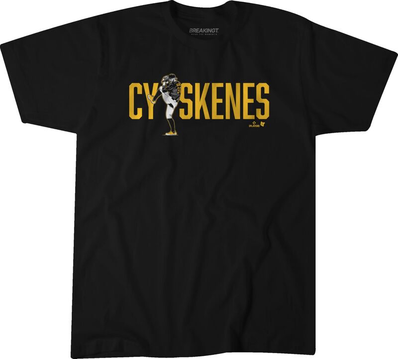 ブレイキング T メンズ トップス プルオーバー BreakingT Adult Pittsburgh Paul Skenes Cyoung Black T-Shirt NoColor 黒いこと