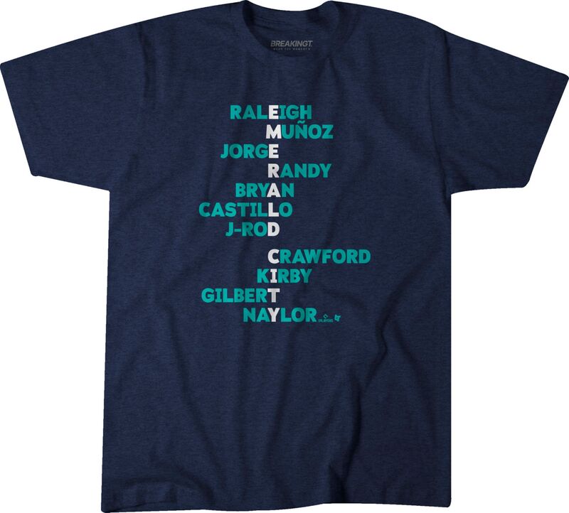ブレイキング T メンズ トップス プルオーバー BreakingT Adult Seattle \u0027Emerald City\u0027 Navy T-Shirt NoColor 米国海軍