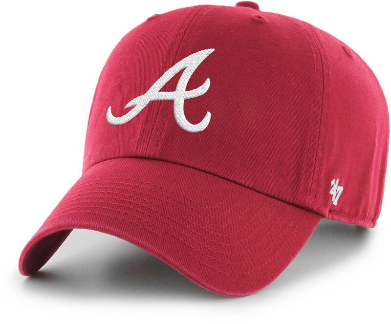フォーティーセブン レディース 佩び物 かぶり笠 \u002747 Adult Atlanta Braves Red Clean Up Adjustable Hat NoColor 赤いこと