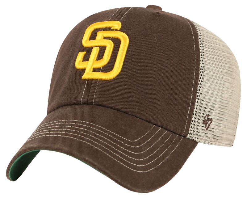 フォーティーセブン メンズ 付属物 鳥打ち帽 \u002747 Men\u0027san Diego Padres Brown Trawler Clean Up Adjustable Hat NoColor 赤銅色