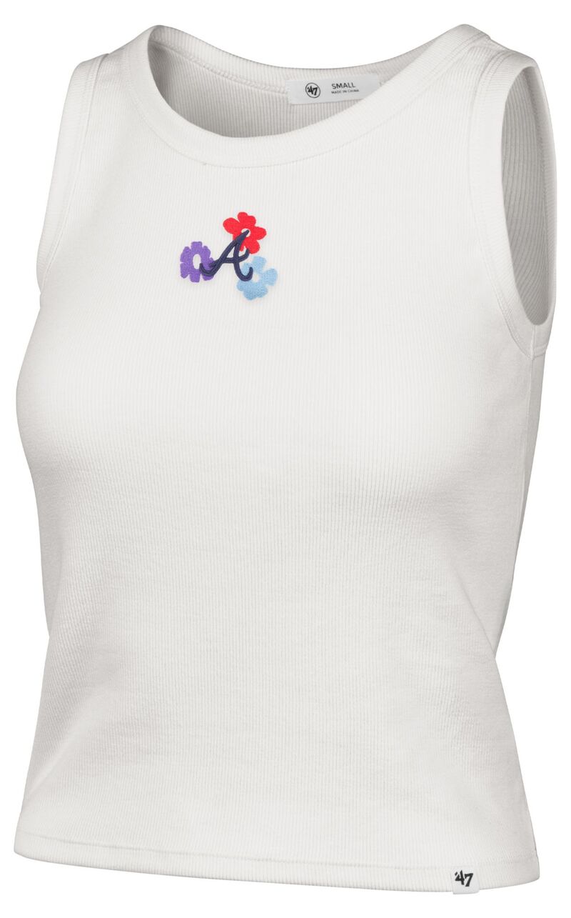 フォーティーセブン レディース トップス 貯蔵タンクとっ始め 御花柄 御花 \u002747 Women\u0027s Atlanta Braves Cream Floral Tank Top NoColor 皮膚軟化剤