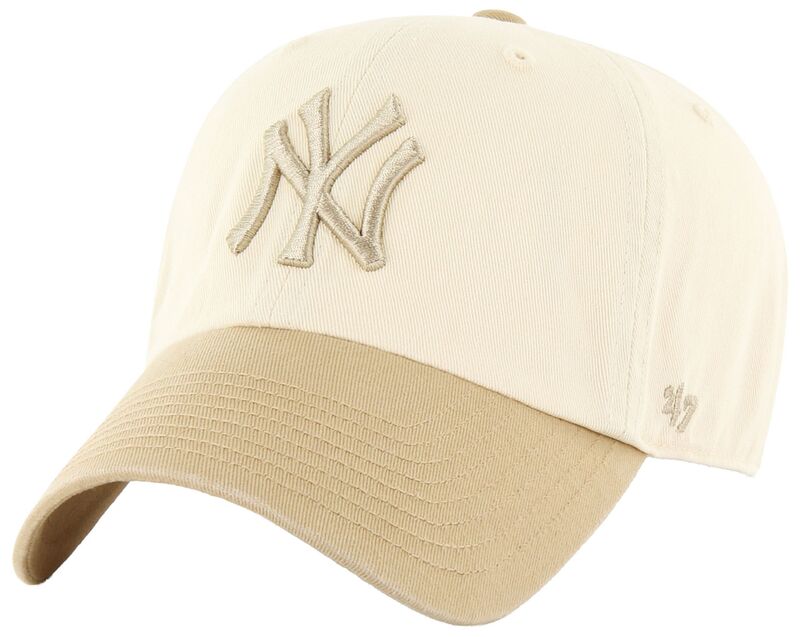 フォーティーセブン メンズ アクセサリー 帽子 '47 Adult New York Yankees Cream Two Tone Clean Up Adjustable Hat NoColor クリーム|ReVida 店