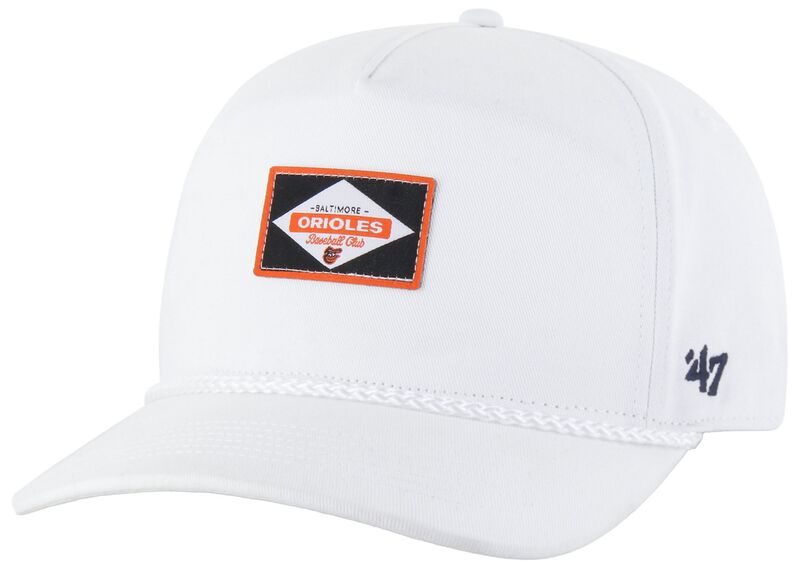 フォーティーセブン メンズ 付属物 鳥打ち帽 \u002747 Adult Baltimore Orioles White Milkwood Rope Hitch Adjustable Hat NoColor 白いこと