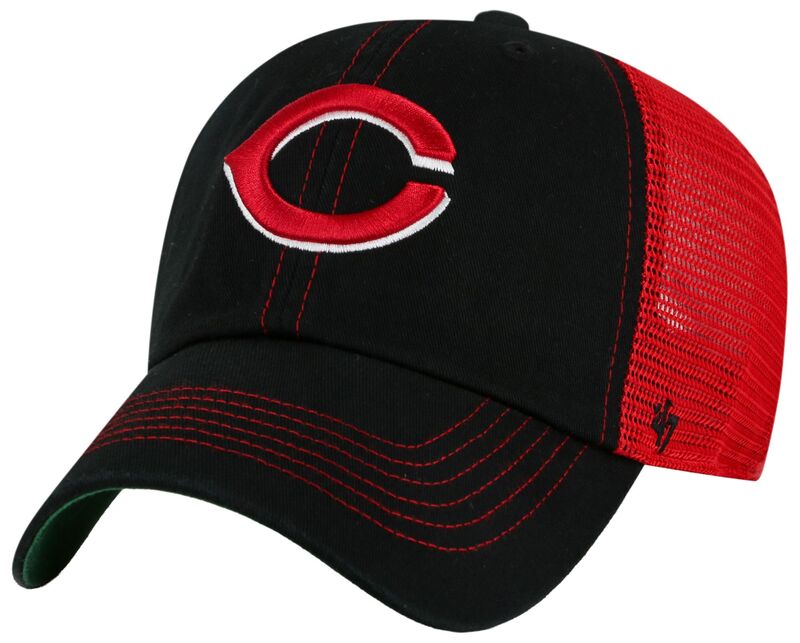 フォーティーセブン レディース 佩び物 かぶり笠 \u002747 Adult Cincinnati Reds Black Trawler Clean Up Adjustable Hat NoColor 黒いこと