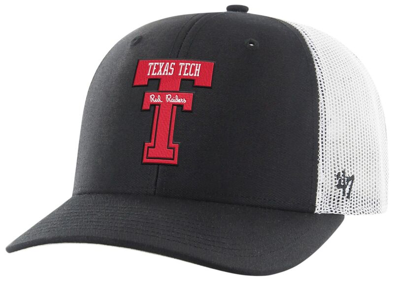 フォーティーセブン メンズ 付属物 鳥打ち帽 ヴィンテージ \u002747 Adultexas Tech Red Raiders Black Vintage Trucker Adjustable Hat NoColor 黒いこと