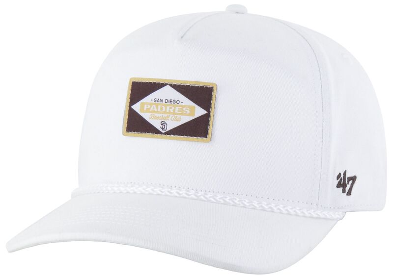 フォーティーセブン レディース 佩び物 かぶり笠 \u002747 Adult San Diego Padres White Milkwood Rope Hitch Adjustable Hat NoColor 白いこと