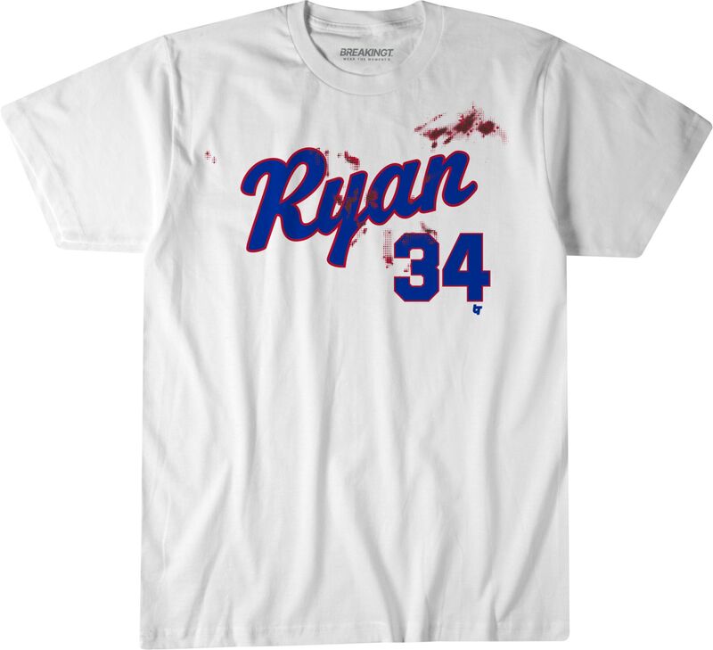 ブレイキング T メンズ トップス Tシャツ BreakingT Adultexas Nolan Ryan 'Ryan 34' Bloody T-Shirt NoColor｜ReVida 店 10,345円