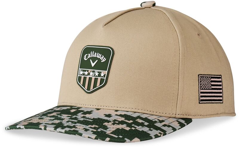 キャラ通い路 メンズ 付属物 鳥打ち帽 Callaway Men\u0027s Military Collection Golf Hatan/Camo タン