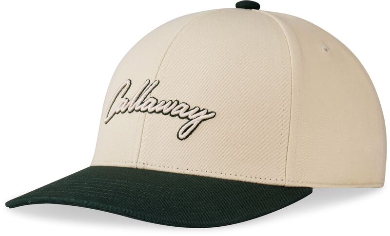 キャラ通い路 メンズ 添え物 かぶり笠 Callaway Men\u0027s Topography Collection Golf Hat White/Green 白いこと