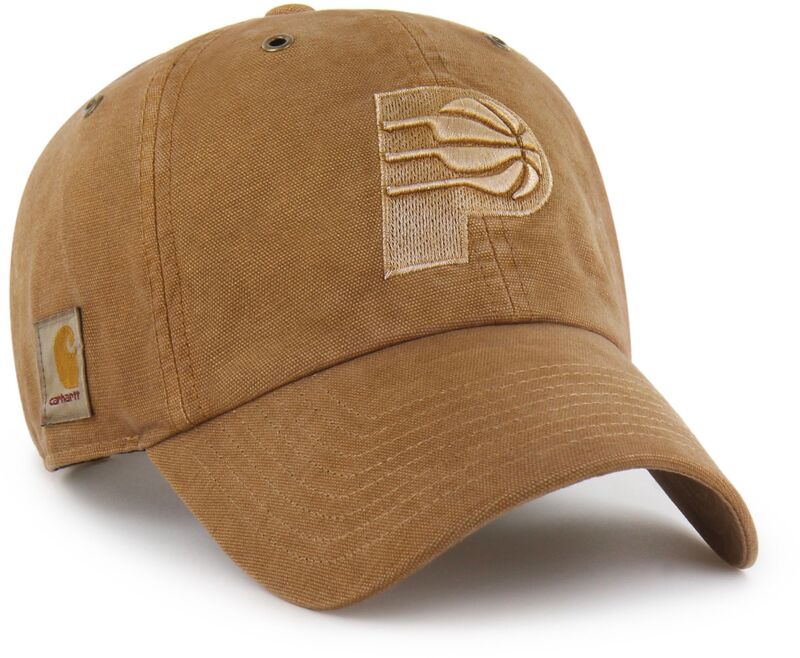 鉄道車両ハート形 レディース 添え物 かぶり笠 Carhartt x 47 Carhartt x \u002747 Adult Indiana Pacers Brown Dyed Clean Up Adjustable Hat NoColor 赤銅色
