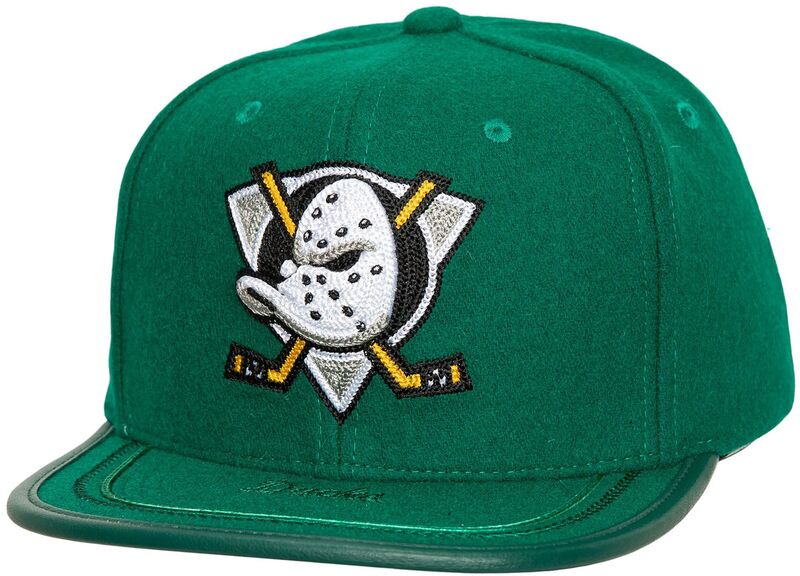 ミッチェル\u0026ネス メンズ 付属物 鳥打ち帽 Mitchell \u0026 Ness Adult Anaheim Ducks Teal Upscale Snapback Adjustable Hat NoColor ティール