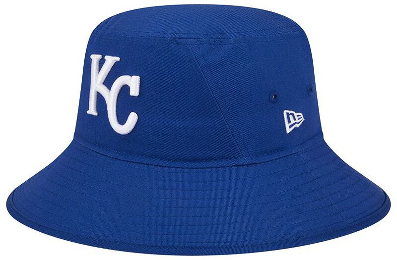 ニュー内鰓 レディース 佩び物 かぶり笠 New Eradult Kansas City Royals Bluevergreen Bucket Hat NoColor 青色