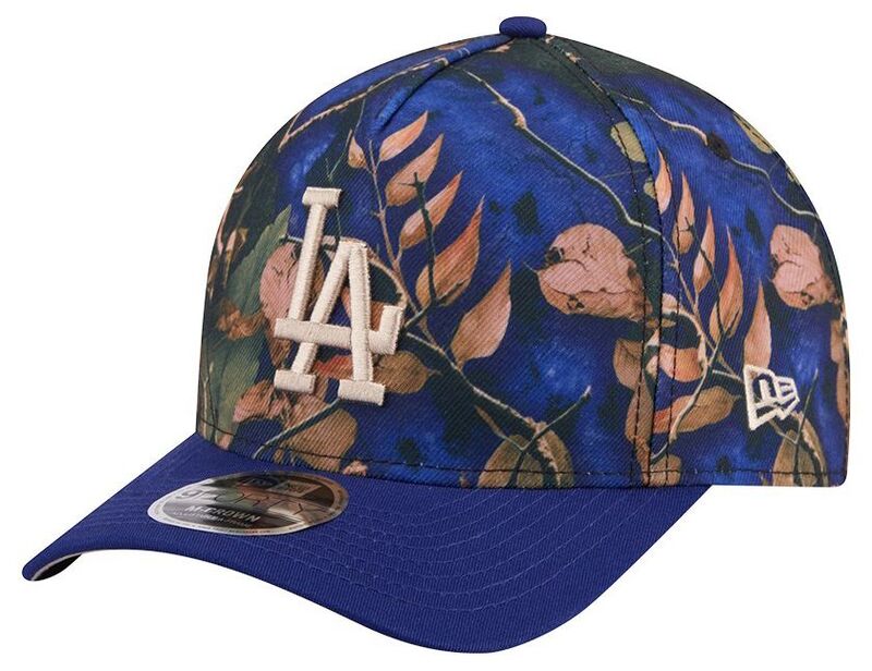 ニュー内鰓 レディース 佩び物 かぶり笠 New Eradult Los Angeles Dodgers Blue Leaves 9Forty Adjustable Hat NoColor 青色