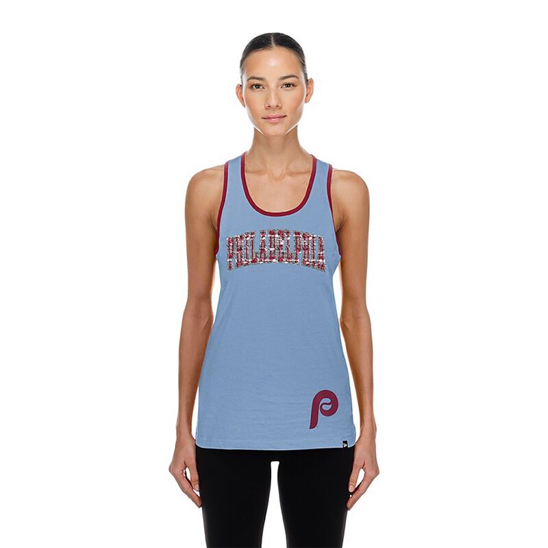 ニュー内鰓 レディース トップス 貯蔵タンクとっ始め New Era Women\u0027s Philadelphia Phillies Blue Game Day Tank Top NoColor 青碧
