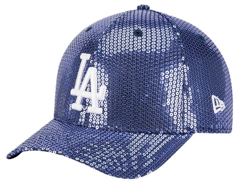 ニューエラ レディース アクセサリー 帽子 スパンコール New Era Women's Los Angeles Dodgers Blue Sequin 9Forty Adjustable Hat NoColor ブルー|ReVida 店