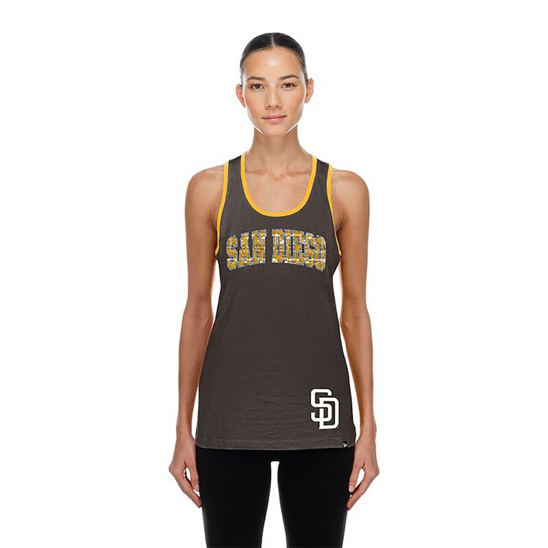 ニュー内鰓 レディース トップス 貯蔵タンクとっ始め New Era Women\u0027san Diego Padres Brown Game Day Tank Top NoColor 赤銅色