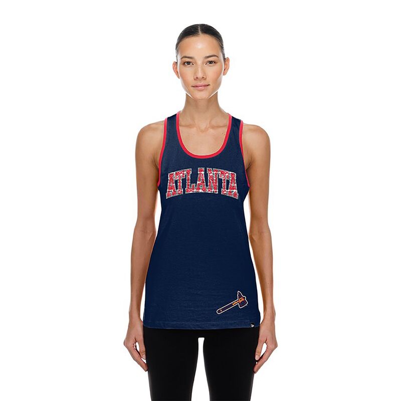 ニュー内鰓 レディース トップス 貯蔵タンクとっ始め New Era Women\u0027s Atlanta Braves Navy Game Day Tank Top NoColor 米国海軍
